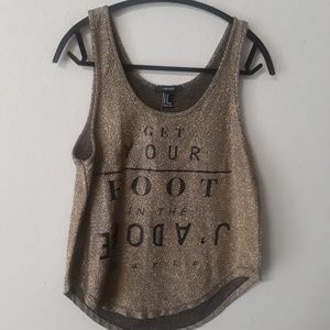 Gold forever 21 top